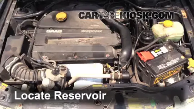 2002 Saab 9-3 SE 2.0L 4 Cyl. Turbo Hatchback (4 Door) Líquido limpiaparabrisas Agregar líquido